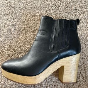 Madewell Clog Healed Black Boot